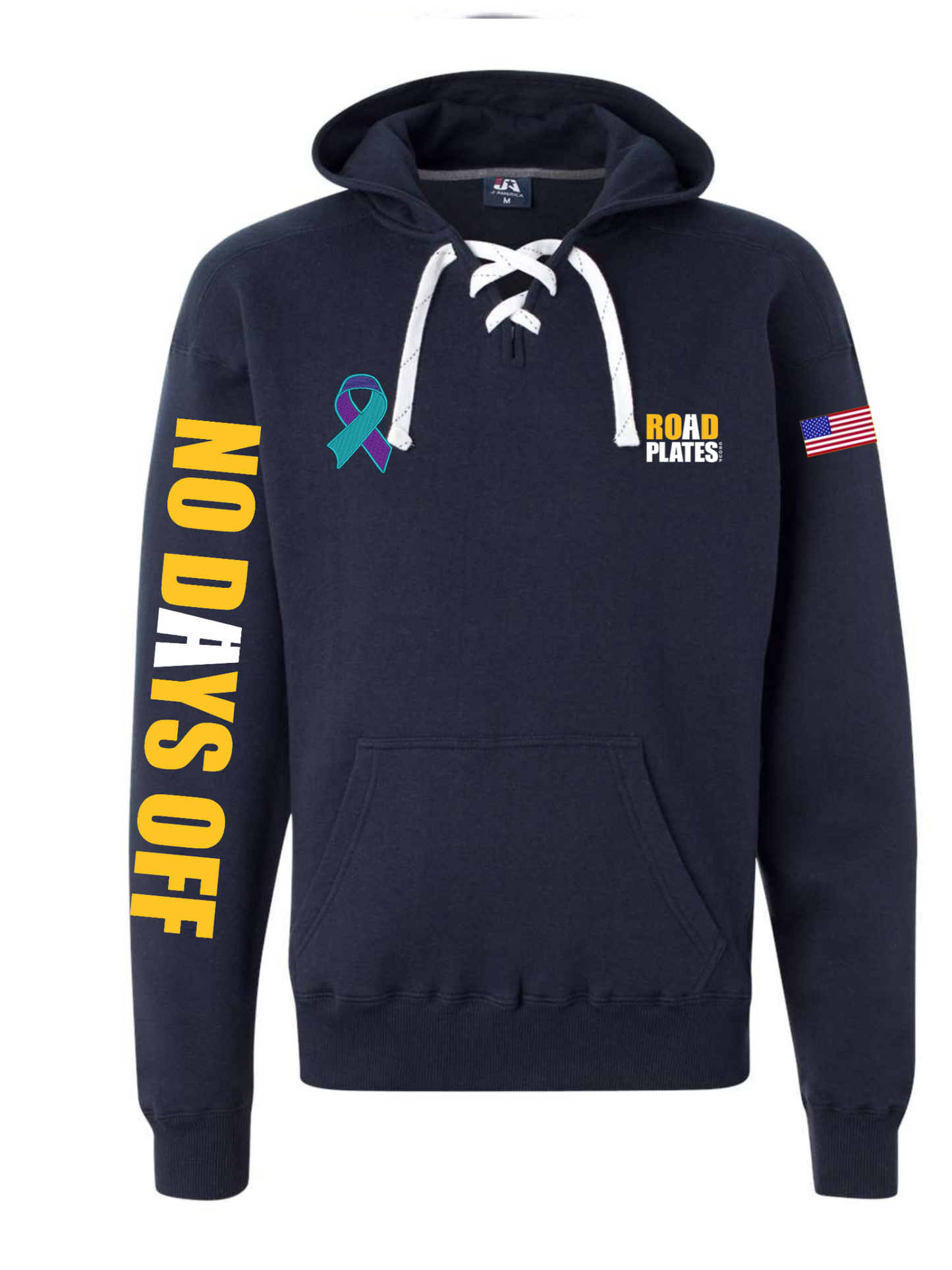 Suicide Prevention Awareness Road Plates Hoodie