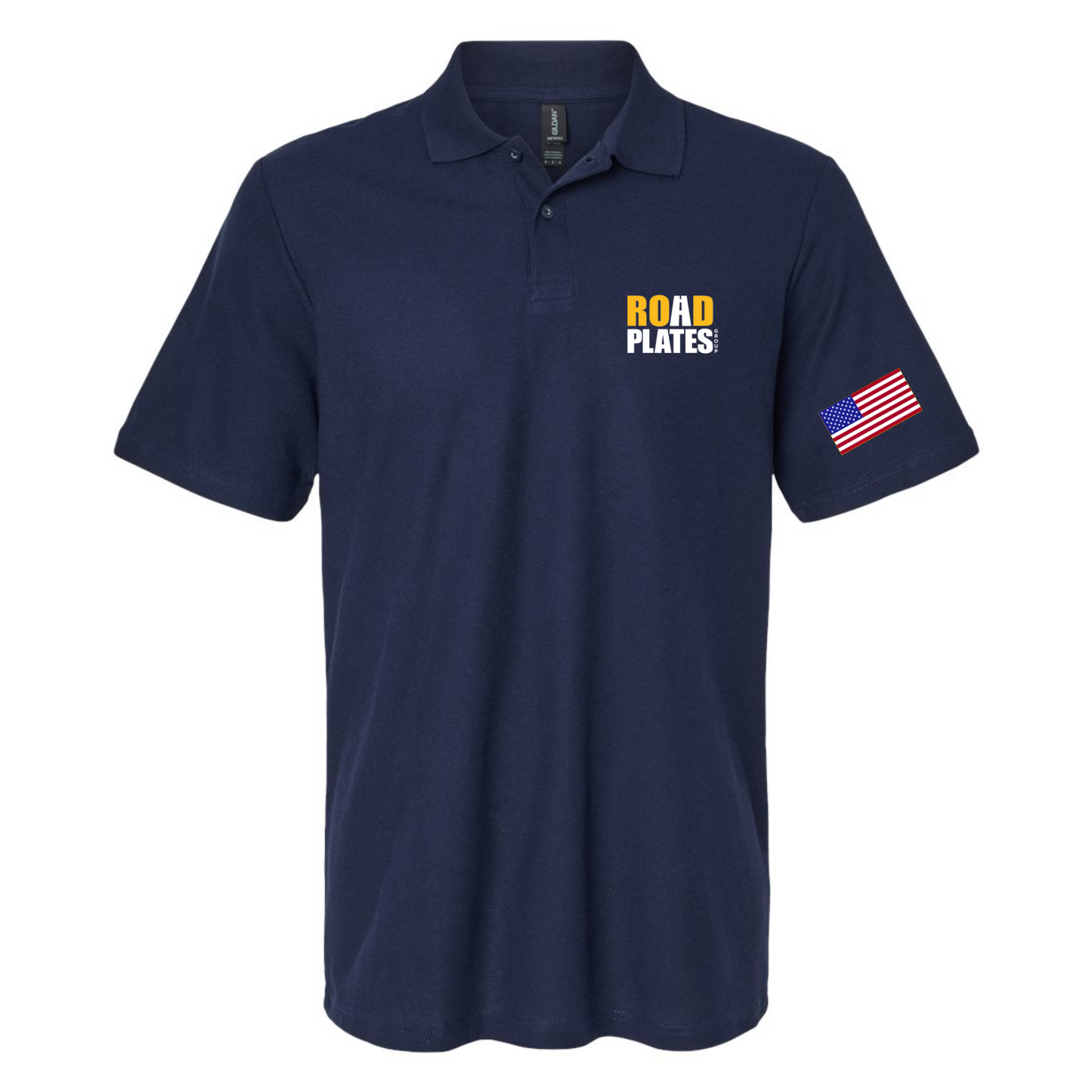 Embroidered Button Polo